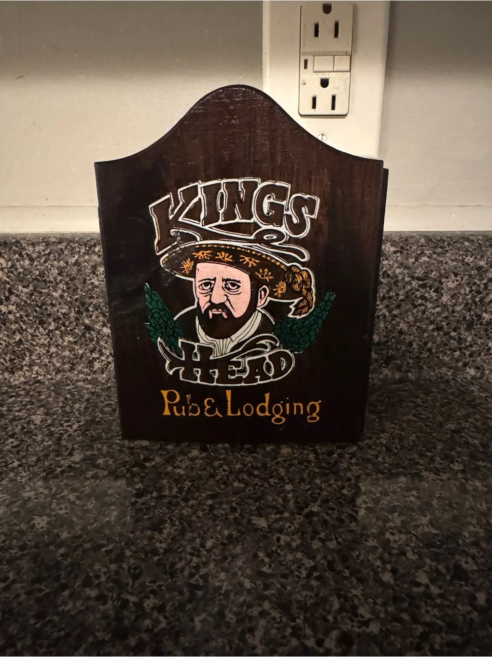 VTG Kings Head Pub & Lodging Mini Dart Cabinet